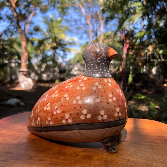 Artisan Vintage Large Tonala Bird Quail?